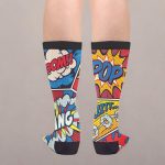 Retro Pop Art Comic Shout Unisex Adult Fun Cool 3D Print Colorful Athletic Sport Novelty Crew Tube Socks - Image 7