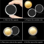 BLMHTWO 10 Pieces Coin Holder Coin Case Silver Rounds Coins Capsule Storage Professional Silver Dollar Coins Holder Container for Collectors Collection Supplies - Image 6