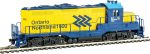 Walthers Trainline EMD GP9M-Standard DC-Ontario Northland #1600 (Yellow, Blue; Chevrons Logo) 931-456 HO Scale Model Railroad - Locomotive Model - Image 3