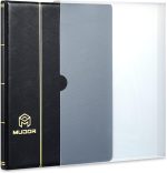MUDOR 5 Row Stamp Collection Book,Stamp Albums for Collectors | 10 Sheets Stamp Pages, Black Stamp Collecting Supplies Starter Kit, Stamp Stockbook Binder - Image 7