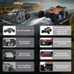 Remote Control Car, 38 KPH High Speed All Terrain Off Road 4WD Fast RC Cars | 1:20 Scale Electric RC Truck Toy with 2.4GHz, 38 KPH, Christmas Birthday Gifts for Adults & Teen Boys - Image 7