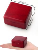 Sinzyo Music Box Vintage Wood Carved Mechanism Musical Boxs Gift for Birthday Valentine's Day Christmas Day(SuperMari0 Theme -Wine Red Box) - Image 3