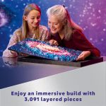 LEGO Art The Milky Way Galaxy Building Set - Space Decor DIY Kits for Adults for Bedroom wall, Ages 18+ - Gift Ideas for Astronomy Lovers, Men & Women - Includes Frame for Display - 31212 - Image 5
