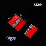 12 Pcs Acrylic Mini Hinge Transparent Plastic Self-Adhesive Folding Hinge Tools for Cabinet Drawer Furniture DIY Display Stand 30x35 mm - Image 8