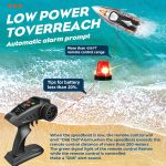 BEZGAR HJ816 18 Inch 55 KPH Big Brushless RC Boat for Adults | 55 KPH Speed & Brushless Motor; 2500mAh Battery; Waterproof Hull; Large RC Boat for Lakes; Gray - Image 6