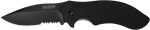 Kershaw Clash Pocket Knife, Black | 3.1 Inch Steel Drop Point Partially Serrated Blade, Assisted Opening, Reversible Clip, For Men and Women - Image 3