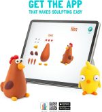 HEY CLAY Farm Birds Air Dry Clay Modeling Kit for Kids Age 3+ | Colorful Soft & Non-Sticky, No Cracks, Art & Crafts Supplies, Creative Crafting Set with Sculpting Tools & Instructions - Image 5