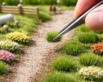 110 pcs Static Grass Tufts Model Grass for Train Railway Diorama Scenery Artificial Grass Terrain Kit Miniature Bushes Wargaming - Image 4