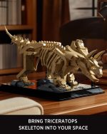 Nifeliz Triceratops Dinosaur Fossil Building Set, NF10351 | Dinosaur Skeleton Display Model Set for Adults and Collectors, Ideal Gift for Fossil Lovers - Image 4