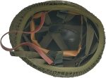 WWII US Army M1 Helmet, WW2 Gear, WW2 Helmet Metal Steel Shell Replica with Net/Canvas Chin Strap/Cat Eye Band - Image 6