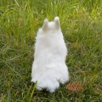 Easter Bunny Plush Figurines - 2 Piece Realistic Rabbit Stuffy for Easter Decor, Spring Basket Fillers, Home Decoration, Photoshoot Props, (White) - Image 8