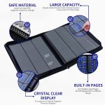 Toploader Binder Holds 324 Toploaders - 20 Toploaders|Waterproof PU Leather + Anti-Yellowing PP Inserts | Ridge Tab Sorting Portable top loader binder for cards(For Sports/Game Cards) - Image 5