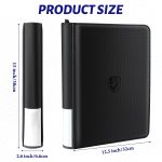 Toploader Binder Holds 324 Toploaders - 20 Toploaders|Waterproof PU Leather + Anti-Yellowing PP Inserts | Ridge Tab Sorting Portable top loader binder for cards(For Sports/Game Cards) - Image 7