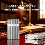 Classic Ligne 2 Style Brass Lighter – Iconic “Ping” Sound (Sliver) | Adjustable Single Soft Flame, Refillable Butane, Luxury Gift for Him–Anniversary, Birthday - Image 5