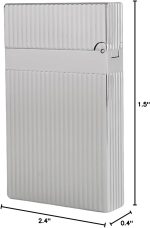 Classic Ligne 2 Style Brass Lighter – Iconic “Ping” Sound (Sliver) | Adjustable Single Soft Flame, Refillable Butane, Luxury Gift for Him–Anniversary, Birthday - Image 7