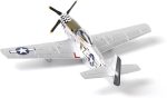 NUOTIE P51-D Mustang 1/72 Metal Airplane Model Kit with Stand WWII Diecast Fighter Model Vintage Prebuild Military Aircraft Collection for Display or Gift (Big Beautiful Doll) - Image 5