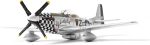 NUOTIE P51-D Mustang 1/72 Metal Airplane Model Kit with Stand WWII Diecast Fighter Model Vintage Prebuild Military Aircraft Collection for Display or Gift (Big Beautiful Doll) - Image 7