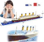 Titanic Ship Model Building Block Set, 3D Puzzle Sets DIY Educational Toys, Bricks Toy, with 1860Pcs Micro Mini Blocks, Ideal Gift for Kids and Adults - Image 3