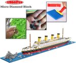 Titanic Ship Model Building Block Set, 3D Puzzle Sets DIY Educational Toys, Bricks Toy, with 1860Pcs Micro Mini Blocks, Ideal Gift for Kids and Adults - Image 5