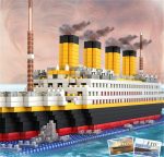 Titanic Ship Model Building Block Set, 3D Puzzle Sets DIY Educational Toys, Bricks Toy, with 1860Pcs Micro Mini Blocks, Ideal Gift for Kids and Adults - Image 7