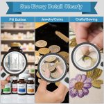 Nazano Magnifying Glass with 12 LED Lights for Senior Reading, 10X | Ultra-clear Handheld Reading Magnifier for Seniors, Macular Degeneration, Close Work, Coins & Pill Bottles - Image 8