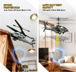 XIKOTEC RC Helicopter, Remote Control Helicopter Toy for Kids(Green) | Beginners and Adults with Altitude Hold, Gyro & LED Light, 2 Batteries & USB-C Charging, Gift for Boys Ages 8-12 - Image 6