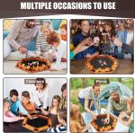 Toidgy 1-6 Players Shut The Box Dice Games, Wooden Board Table Math Game with 16 Dice and Instructions, Classics Close The Box Board Game for Adults Kids, Family Classroom Home or Bar - Image 7