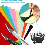 EHDIS Precision Craft Knife Blades 11# Refill Art Blades Cutting Tool With Storage Case for Hobby, Scrapbooking, Stencil (50) - Image 4