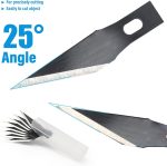 EHDIS Precision Craft Knife Blades 11# Refill Art Blades Cutting Tool With Storage Case for Hobby, Scrapbooking, Stencil (50) - Image 5
