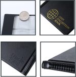 420 Pockets Coin Albums - 28x29 mm/1.1x1.1 inch Pocket Black Coin Book 10 Pages Coin Collection Holder Letter Size Coin Storage Book CS0242BK - Image 4