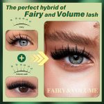 KEYYOU Lash Clusters with Spikes - 200D Volume Wispy Manga Lash Clusters | 12-20mm D Curl DIY Eyelash Extensions,Fairy Eyelash Clusters for Fluffy Anime Look & Professional Salon Finish - Image 3