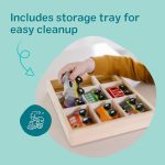 Melissa & Doug Wooden Train Cars, 8-Piece Magnetic Train Set with Toy Storage Tray, Steam Engine, Caboose, Coal & Passenger Cars, Montessori-Inspired Pretend Play Toys for Kids Ages 3+ - Image 4