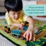 Melissa & Doug Wooden Train Cars, 8-Piece Magnetic Train Set with Toy Storage Tray, Steam Engine, Caboose, Coal & Passenger Cars, Montessori-Inspired Pretend Play Toys for Kids Ages 3+ - Image 8