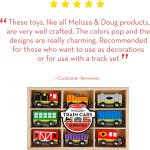 Melissa & Doug Wooden Train Cars, 8-Piece Magnetic Train Set with Toy Storage Tray, Steam Engine, Caboose, Coal & Passenger Cars, Montessori-Inspired Pretend Play Toys for Kids Ages 3+ - Image 10