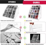 Trading Card Display Stand, Vertical Card Holder, 5-Tier, 1 Pack | Baseball Basketball Sports Graded Card Display Shelf fits PSA BGS SGC Slabs Organizer for Card Show Vendor Booth - Image 5