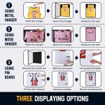 Jersey Wooden Frame Display Case -Shadow Box with 98% UV Protection Acrylic and Hanger for L or XL Baseball Basketball Football Hockey Sport Shirt and Uniform (Black, 1 Pack) - Image 5