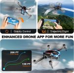 Drone with Camera for Adults, 2K HD FPV Drones with Upgrade Altitude Hold, One-Key Take Off/Landing, Speed Adjustment, Headless Mode, 2 Batteries, Toys Gifts for Teen Boys Girls, Beginner - Image 7
