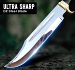 14" Crocodile Dundee Bowie Knife with Sheath-Hunting Knife with Sheath-Mirror Polished Survival Tactical Knife,Cuchillos de caza for Camping, Outdoor, Bushcraft- Knives for Men - Image 5