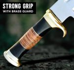 14" Crocodile Dundee Bowie Knife with Sheath-Hunting Knife with Sheath-Mirror Polished Survival Tactical Knife,Cuchillos de caza for Camping, Outdoor, Bushcraft- Knives for Men - Image 6