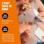 Gorilla Super Glue, Brush and Nozzle Two-Way Applicator, Clear, 12 g - Image 6