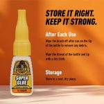 Gorilla Super Glue, Brush and Nozzle Two-Way Applicator, Clear, 12 g - Image 7
