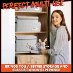 Chuangdi 6 Pcs Comic Book Storage Boxes,Gray | Back to School Collapsible Comic Short Box Case with Lid, 15.8 x 7.9 x 11.4 Inch Book Bin Container Holds 150 Comics - Image 7