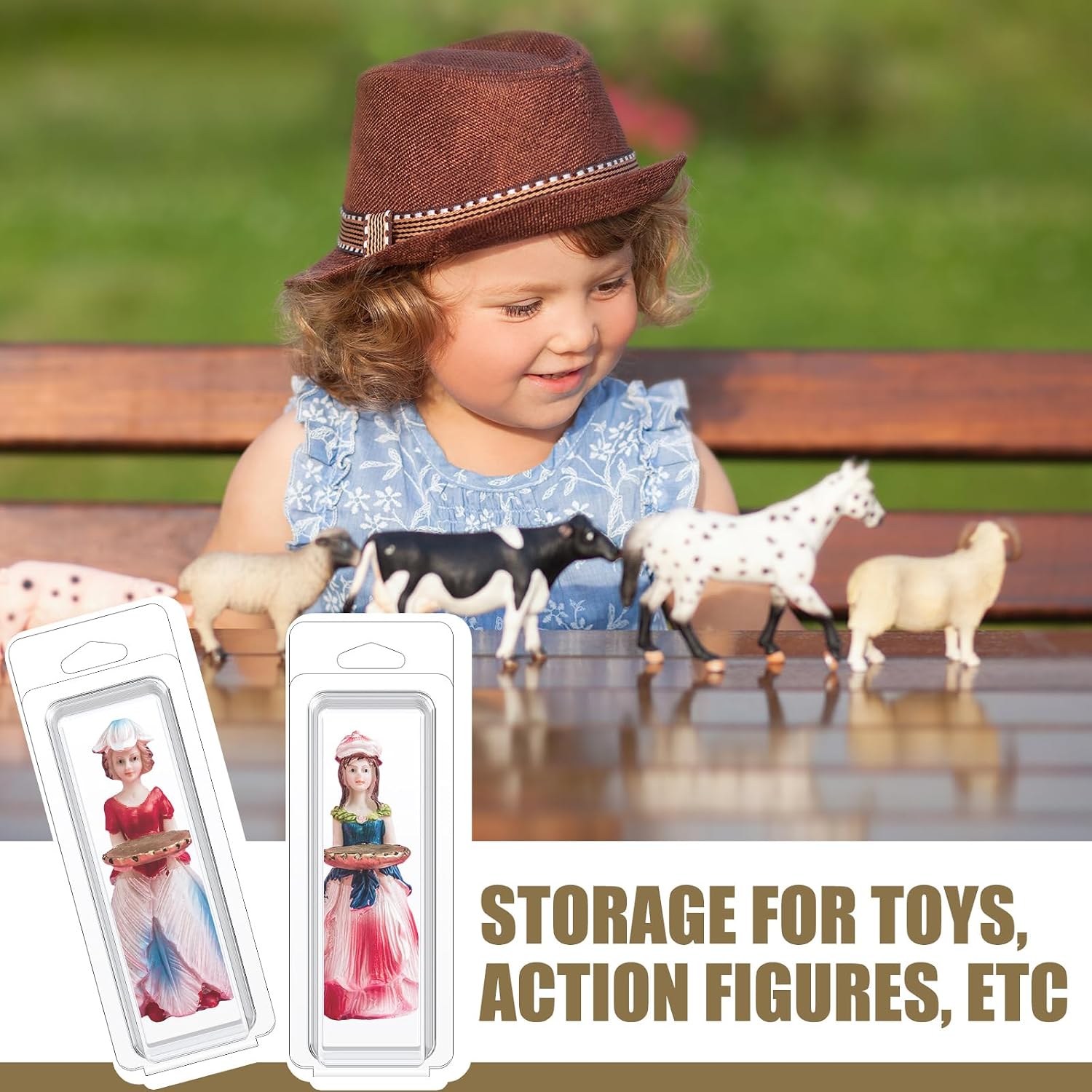 Wesiti Plastic Blister Clamshell Protective Case Action Figure Display Protective Case for Action Figure Pet Protector Prevent Scratches(100 Pcs) - Image 6