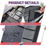 40 Sheets 80 Page Stamp Pages Collector Album Page 9 Hole Standard Stamp Collecting Album Sleeves for Collection Binder(7 Rows) - Image 3