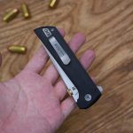 Chop 2 Pocket Folding Knife Tanto for EDC (2406-BK) | Button Lock 3.59" SLD-Magic Blade G10 Handle 4.23 oz Camping, Hunting, collection,Hiking with Clip - Image 3