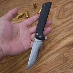 Chop 2 Pocket Folding Knife Tanto for EDC (2406-BK) | Button Lock 3.59" SLD-Magic Blade G10 Handle 4.23 oz Camping, Hunting, collection,Hiking with Clip - Image 4
