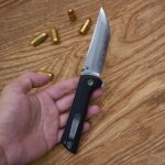 Chop 2 Pocket Folding Knife Tanto for EDC (2406-BK) | Button Lock 3.59" SLD-Magic Blade G10 Handle 4.23 oz Camping, Hunting, collection,Hiking with Clip - Image 5