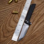 Chop 2 Pocket Folding Knife Tanto for EDC (2406-BK) | Button Lock 3.59" SLD-Magic Blade G10 Handle 4.23 oz Camping, Hunting, collection,Hiking with Clip - Image 6
