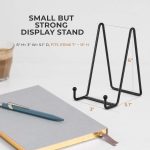 TR-LIFE Plate Stands for Display - 6 Inch Stand + Metal Frame holder stand Picture, Decorative Plate, Book, Photo Easel (2 Pack) - Image 6