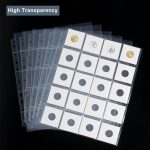 50ct 20-Pocket Coin Pages - Coin Pocket Pages for 2 x 2 Inch Cardboard Coin Holders, 11 Holes for Coin Binder, Coin Collecting Album Protectors, Coin Collection Storage - Image 5